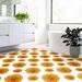 Orange 72 x 48 x 0.06 in Area Rug - Winston Porter Jazzanae Floral Machine Woven Indoor/Outdoor Area Rug in/Ivory | 72 H x 48 W x 0.06 D in | Wayfair
