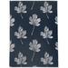 White 36 x 24 x 0.08 in Area Rug - Red Barrel Studio® MAPLE LEAF NAVY Outdoor Rug By Becky Bailey Polyester | 36 H x 24 W x 0.08 D in | Wayfair