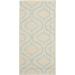 Nourison Jubilant 2' x 4' Small White and Blue Trellis Area Rug - Nourison JUB19