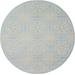 Nourison Jubilant JUB06 Light Blue 5' Round Beach Area Rug - Nourison JUBIL