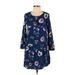 Old Navy Casual Dress - Mini: Blue Floral Dresses - Women's Size X-Small