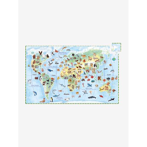 Puzzle-Set „Tiere der Welt“, 100 Teile DJECO
