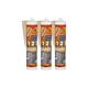 Lot de 3 mastics silicone Sika Sika sil construction - Gris - 300ml - Gris