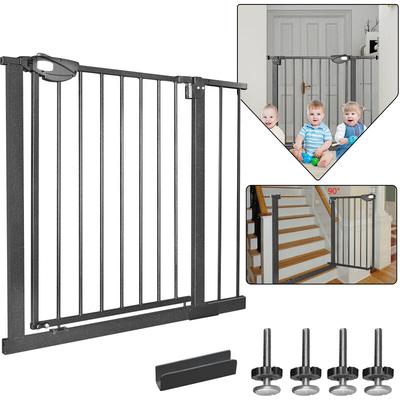 Türschutzgitter Ohne Bohren Treppenschutzgitter für Kinder 85-95cm breit, Auto-Close Baby