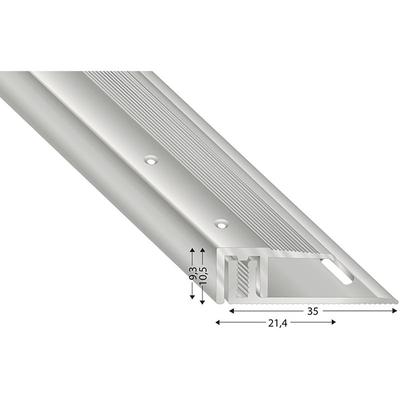 Abschlussprofil Höhenausgleich Übergangsleiste 100 cm Aluminium silber - Kügele