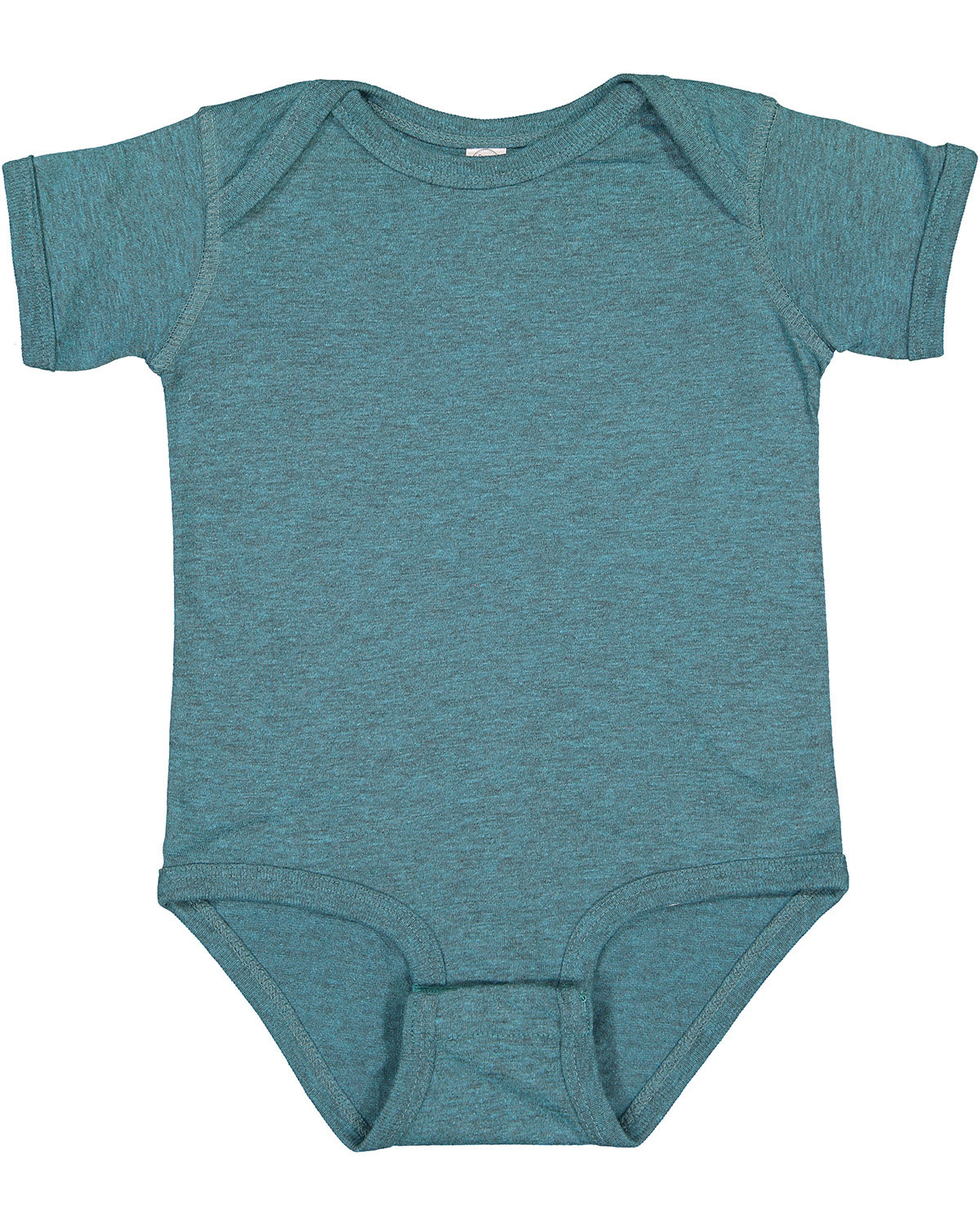 Rabbit Skins 4424 Infant Fine Jersey Bodysuit in Surf Blackout size 12M | Cotton LA4424, RS4424