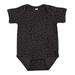 Rabbit Skins 4424 Infant Fine Jersey Bodysuit in Black Leopard size 18MOS | Ringspun Cotton LA4424, RS4424