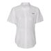 Columbia 7277 Women's Tamiami II Short-Sleeve Shirt in White size 2X | Polyester 127571