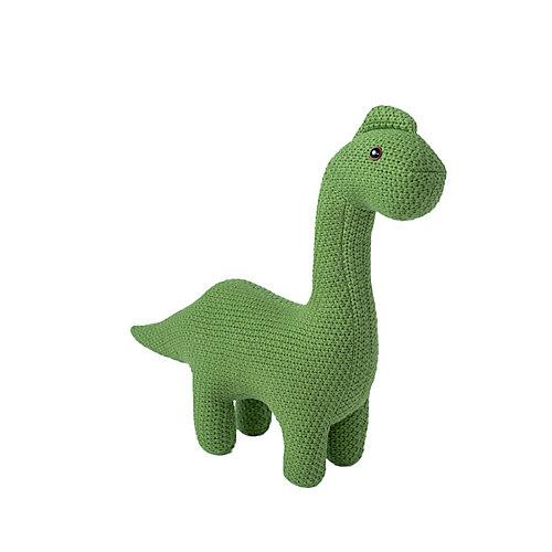 Gehäkeltes, gestricktes Mini-Dino, 47 cm grün