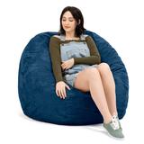 Jaxx 4 Foot Saxx Large Bean Bag Chair and Lounger for Teens and Adults - Microsuede