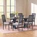 Pampas Wood and Cane Dining Set by Christopher Knight Home