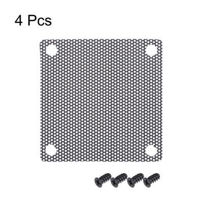 Flexible PC Dust Fan Screen w Screws for Cooling Dustproof Case Cover