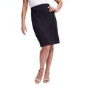 Plus Size Women's Ponte Knit Skirt by Jessica London in Black (Size 1X)