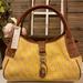 Dooney & Bourke Bags | Dooney & Bourke Monogram Logo Locke Satchel Nwt | Color: Brown/Yellow | Size: See Description & Photos