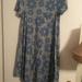 Lularoe Dresses | Cute Comfy Xs Adult Dress | Color: Blue/Gray | Size: Xs