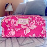 Lilly Pulitzer Bags | Lily Pulitzer For Este Lauder Cosmetic Bag With Gold Detail - Pink Floral | Color: Pink | Size: Os
