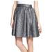 Kate Spade New York Skirts | Kate Spade Ny Skirt The Rules Flare Skirt Womens Sz 10 Aimee Silver | Color: Gray | Size: 10