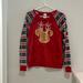 Disney Sweaters | Juniors Disney Christmas Sweater Size 11/13 | Color: Green/Red | Size: 11j
