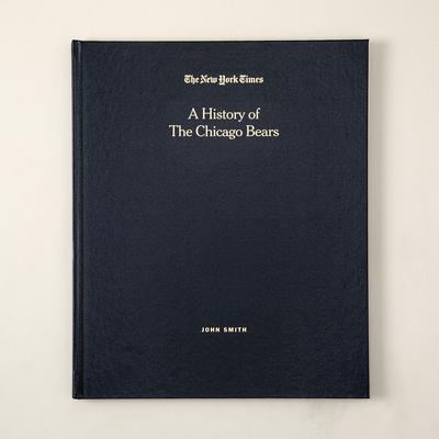 New York Times Custom Football Book - Chicago Bears with Magnifying Glass
