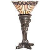 Meyda Lighting Tiffany Jeweled Peacock 15 Inch Table Lamp - 244879