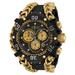 Renewed Invicta Reserve Gladiator Swiss Ronda Z60 Caliber Men's Watch - 55.25mm Gold Black (AIC-34436)