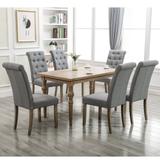 Aristocratic Style Dining Chair Noble and Elegant Solid Wood Tufted Dining Chair Dining Room Set (Set of 2)