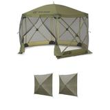 Clam Quick Set Escape Portable Canopy Shelter + Wind & Sun Panels (2 pack) - 34