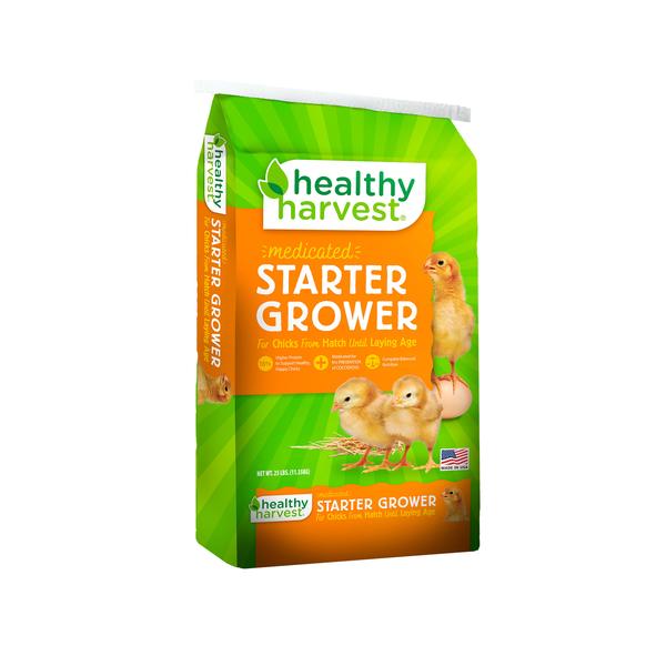 healthy-harvest-medicated-chick-starter-grower,-25-lbs./