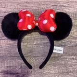 Disney Accessories | Disney Parks Original Minnie Mouse Headband | Color: Black/Red | Size: Osg