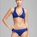 Polo By Ralph Lauren Swim | Lauren Ralph Lauren Ruffle Solids Halter Bikini Top & Bottom | Color: Blue | Size: S