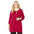 Plus Size Women's Liz&Me® Swing Tunic Top by Liz&Me in Classic Red (Size 2X)