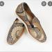 Free People Shoes | Free People Snake Eyes Loafers Gold | Color: Blue/Gold | Size: 36eu