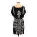 Oxford Circus Casual Dress: Black Graphic Dresses - Women's Size Small