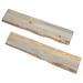 Loon Peak® 24” Sustainable Riverstone Grey Live Edge Wood Shelf Set Of 2 Wood in Brown/Gray/Green | 0.875 H x 24 W x 7.25 D in | Wayfair