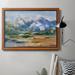 Loon Peak® Blue Mountain Peaks II Premium Framed Canvas - Ready To Hang Canvas, Solid Wood in White | 24 H x 36 W x 2.5 D in | Wayfair