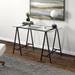 "Tulsa Rectangular 48"" Wide Desk in Blackened Bronze - Hudson and Canal OF1452"