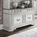 Magnolia Manor Antique White Weathered Bark Credenza