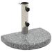 vidaXL Parasol Base Granite 22 lb Curved Gray