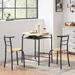 Taomika 3-Piece Dining Table Set, Dining Table & Dining Chair Set of 2 with Wine Storage Rack