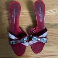 Louis Vuitton Shoes | Louis Vuitton Takashi Murakami Cherry Blossom Heels | Color: Pink/Red | Size: 7.5