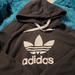 Adidas Tops | Adidas Crop Top Hoodie | Color: Black/White | Size: M