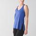 Lululemon Athletica Tops | Lululemon Sweat It Out Racer Sz 6 In Heathered Sapphire Blue | Color: Blue/Red/Silver/Tan | Size: 6