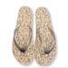 Michael Kors Shoes | Michael Kors Signature Flip-Flops.Nwt | Color: Silver/White | Size: 10