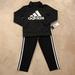 Adidas Matching Sets | Adidas Girls Outfit Size 5 | Color: Black/White | Size: 5g