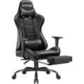 Devoko Chaise Gaming Fauteuil Gamer Ergonomique Reglable en Hauteur et Dossier avec Repose-Pieds