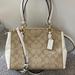 Coach Bags | Coach Purse Crossbody Bag Satchel Bag Nwt Christie Carryall In Signature | Color: White | Size: Os