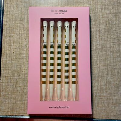 Kate Spade Accessories | Kate Spade New York Mechanical Pencil Set | Color: Gold/White | Size: Os