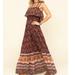 Free People Dresses | Free People Tangier Tie Shoulder Maxi Dress | Color: Tan | Size: S