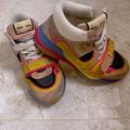 Gucci Shoes | Gucci High Sneaker Men 5 Women 7 | Color: Pink/Yellow | Size: 7