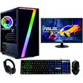 Computer Specialist Gaming PC - AMD Ryzen 5 5600G 4.4 Turbo | B450M | 16GB 3200MHz DDR4 | 240GB SSD + 1TH HDD | 600mbps WiFi | Windows 11 | Seven Gaming Case | 22" Monitor, Keyboard, Mouse and Headset